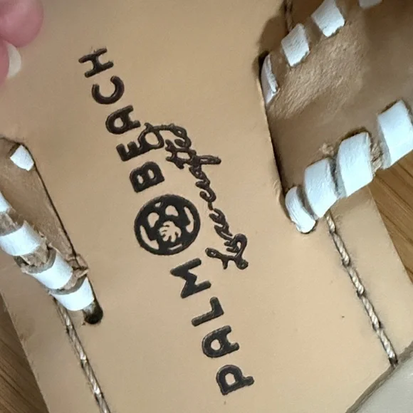 Palm Beach Sandals Cream and White Floral Sandals - Picture 5 of 5